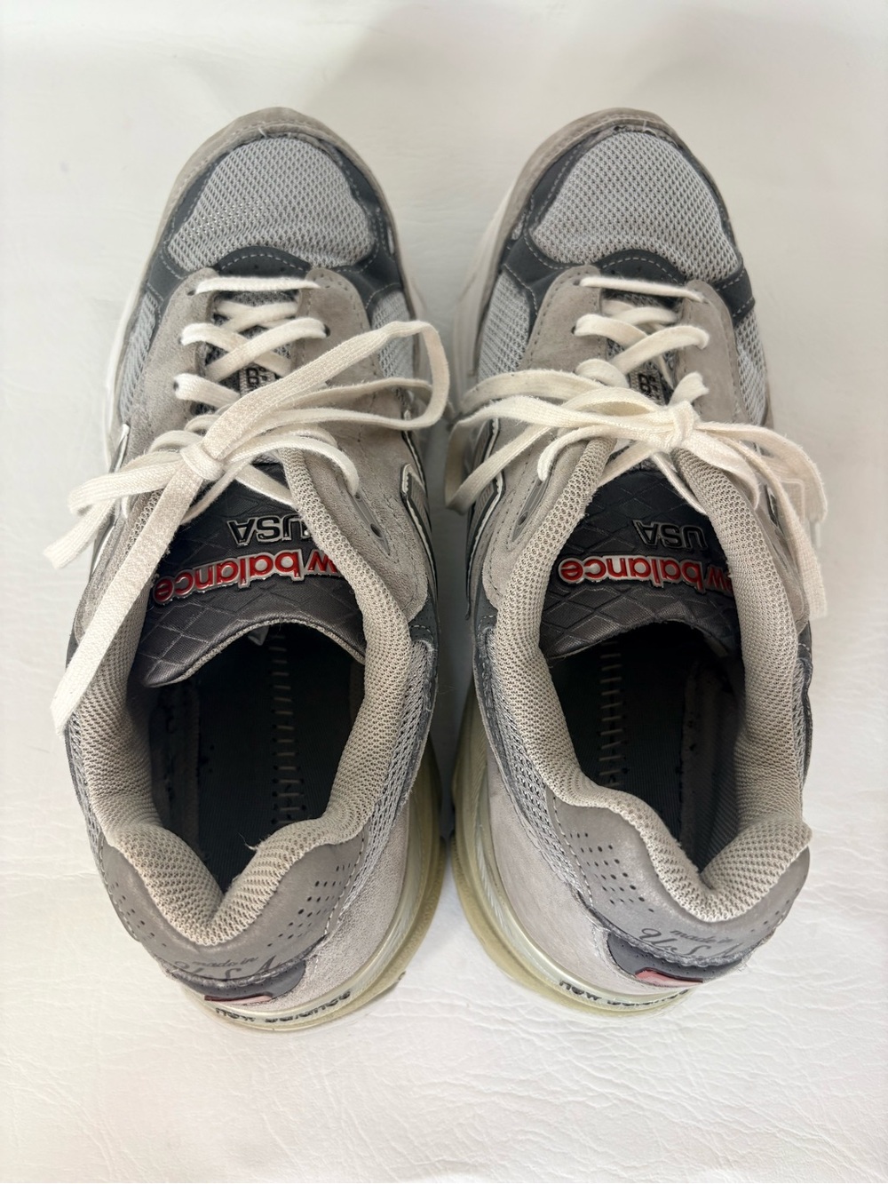 New Balance 990v3 Gray Suede Mesh Sneakers Men’s Size 8.5 4E Extra Wide M990GL3 - Picture 8 of 9